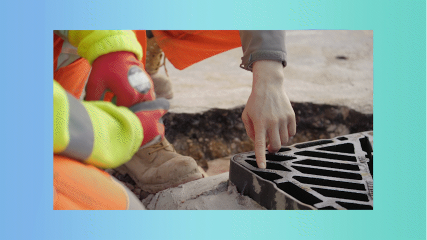 B Roll of construction and banking employees doing their day to day